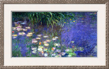 Waterlilies (Les Nympheas), Study of the Morning Water Framed Giclee Print by Claude Monet