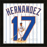Keith Hernandez, Mets representation of the player's jersey Framed Memorabilia