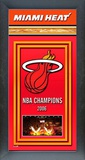 Miami Heat Framed Championship Banner Framed Memorabilia