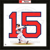 Dustin Pedroia, Red Sox representation of the player's jersey Framed Memorabilia