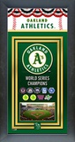 Oakland Athletics Framed Championship Banner Framed Memorabilia