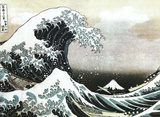 The Great Wave off Kanagawa, c. 1829 Affiches par Katsushika Hokusai