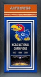 University of Kansas Jayhawks Framed Championship Banner Framed Memorabilia