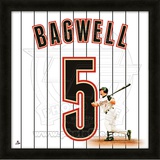 Jeff Bagwell, Astros representation of the player's jersey Framed Memorabilia