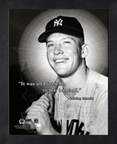 Mickey Mantle ProQuote Framed Memorabilia