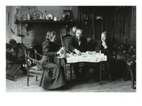 Victorian Tea Time at Artist's Studio Poster