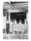 Suffragettes Displeased over Women's Party Platform Poster