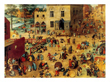 Children's Games Complete Posters by Pieter Breughel the Elder