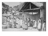 Weighing Ceylon Tea Kunstdrucke