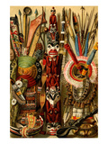 Native American Ornaments and Weapons Prints by F.W. Kuhnert