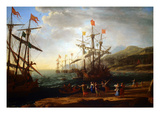 Trojan Women Setting Fire to their Fleet Prints by Claude Lorrain