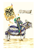 German Knights in Horseback in Procession Prints by H. Burkmair
