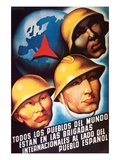 All the People of the World are United with Spain Prints by  Parrilla
