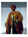 Study of a Portrait of an Indian Plakater af Anne-Louis Girodet de Roussy-Trioson Study of a Portrait of an Indian Plakater af Anne-Louis Girodet de Roussy-Trioson
