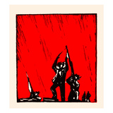 Red Sky over Soldiers Posters by  Chinese Government