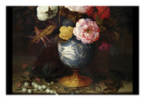 Wan-Li Vase with Flowers Prints by Balthazar Van der Ast