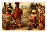 South American Indian Antiquities Poster by F.W. Kuhnert