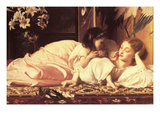 Mor och barn Planscher av Frederick Leighton Mor och barn Planscher av Frederick Leighton