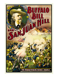 Buffalo at San Juan Hill - Rough Riders Heroic Charge Poster
