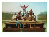 Joyeux marins de plate Affiche par George Caleb Bingham