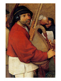 Wedding Banquet - Detail Poster by Pieter Breughel the Elder