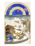 Le Tres Riches Heures Du Duc De Berry - February Prints by Paul Herman & Jean Limbourg