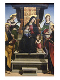 Madonna and Child Enthroned with Saints, Altarpiece Posters par Raphael 