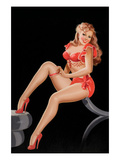 Eyeful Magazine: Pinup in Red Affiches par Peter Driben