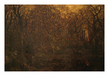 Winter Forest at Sunset Prints by Pierre Etienne Theodore Rousseau