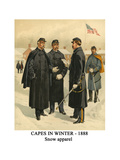 Capes in Winter - 1888 - Snow Apparel Print by Henry Alexander Ogden