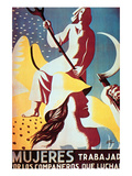 Women Work More for the Men Who Fight Prints by Juan Antonio