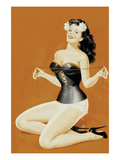 Lacing Her Bra Pósters por Peter Driben