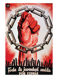 All the Youth United for Spain. Posters by  United Socialist Youth