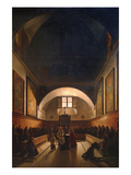 Choir of the Capuchin Church in Rome Poster by Francois-Marius Granet
