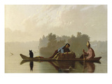 Fur Traders Descending the Missouri Posters by George Caleb Bingham