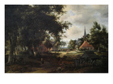 Entrada a un pueblo Fotografía por Meindert Hobbema Entrada a un pueblo Fotografía por Meindert Hobbema