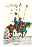 German Knights in Horseback in Procession Posters by H. Burkmair