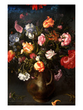 Still Life of a Vase with Flowers Posters by Jacob Gossamer