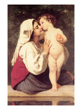 The Kiss Prints by William Adolphe Bouguereau