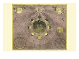 Phases Luna Poster von Andreas Cellarius