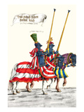 German Knights in Horseback in Procession Posters by H. Burkmair