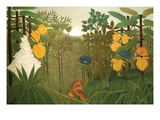 Repast of the Lion Posters by Henri Rousseau