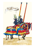 German Knights in Horseback in Procession Prints by H. Burkmair