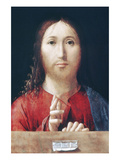 Christ Blessing Prints by Antonello da Messina 