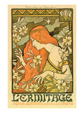 Hermitage Review of Illustration, Paris Poster von Paul Berthon