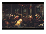 Christ Drives the Dealers from the Temple Posters by Jacopo Bassano
