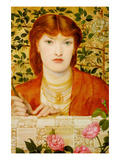 Regina Cordium; Queen of Hearts Print by Dante Gabriel Rossetti