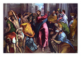 Christ Drives the Dealers from the Temple Posters by El Greco 