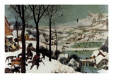 Hunters in the Snow - Detail Photo by Pieter Breughel the Elder
