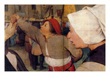 Dance of the Peasants - Detail Prints by Pieter Breughel the Elder
